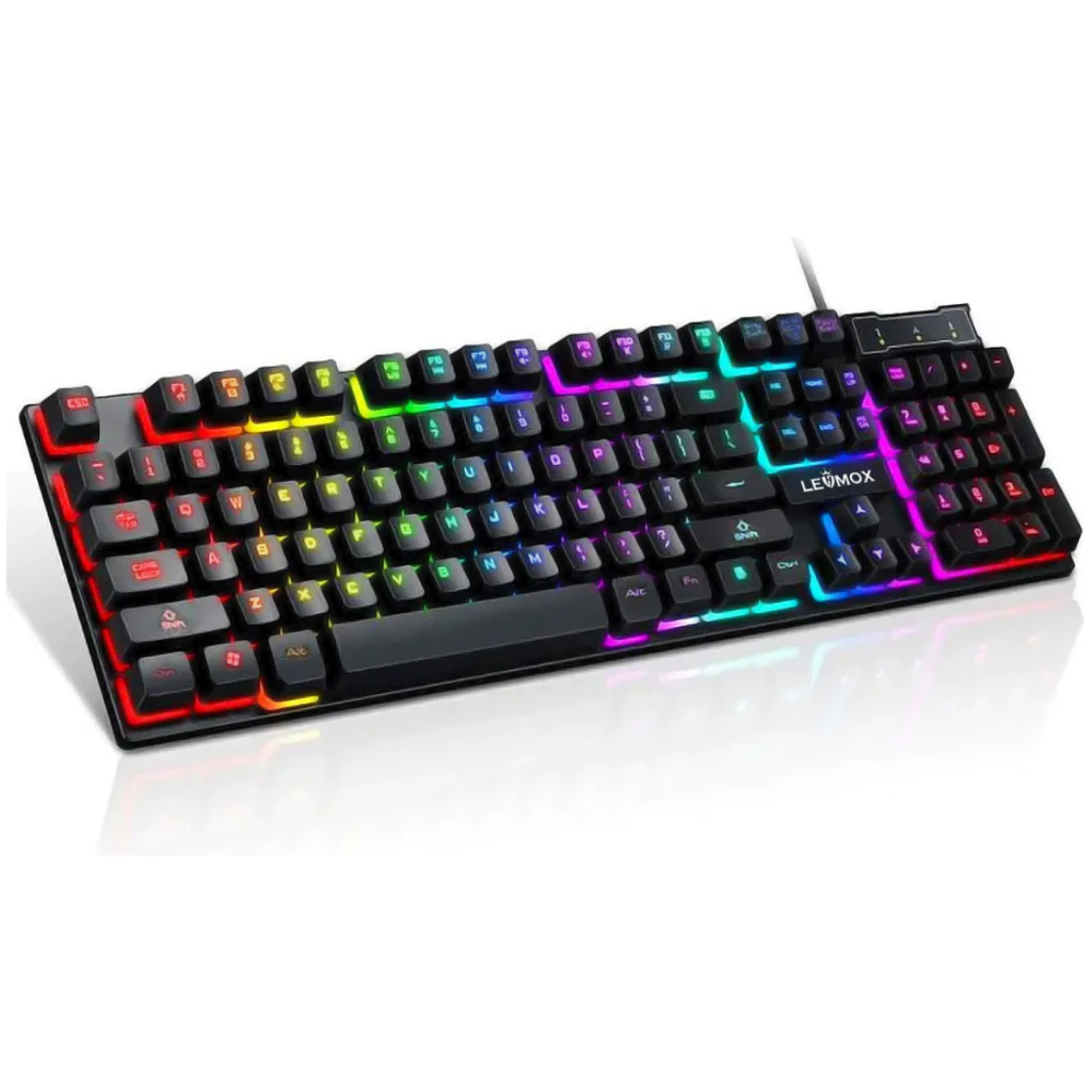 Teclado Gamer Semi Mecânico RGB Lehmox