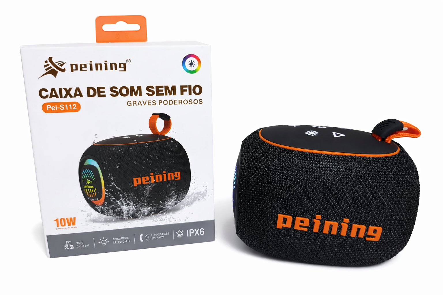 Caixa de Som Peining Bluetooth Portátil
